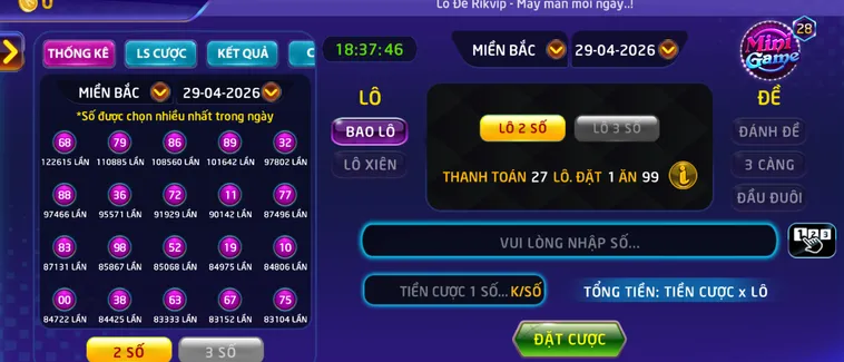 Đánh Lô Đề 1 Ăn 900 Tại RikVip Với Tỷ Lệ Trả Thưởng Cao Nhất Thị Trường