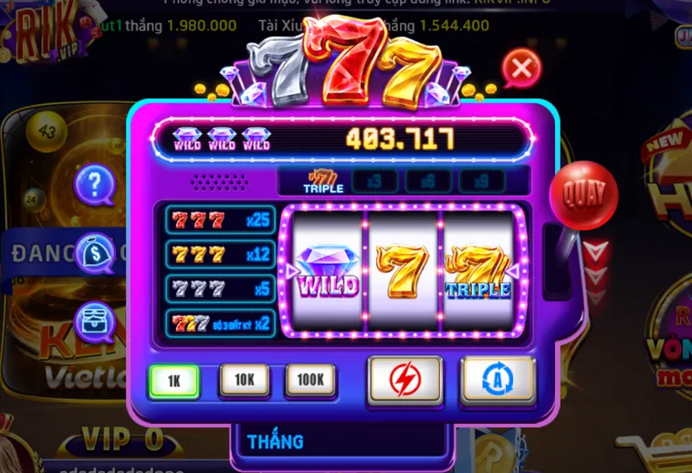 Săn Hũ Cực Lớn Với Minigame 777 Tại RikVip Nhận Ngay Thưởng Khủng