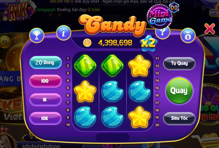 Săn Hũ Cực Lớn Cùng Minigame Candy Tại RikVip Nhận Thưởng Ngay Hôm Nay