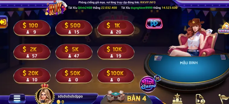 Đấu Trí Mậu Binh Tại RikVip Nhận Thưởng Jackpot Lên Đến 500 Triệu Đồng