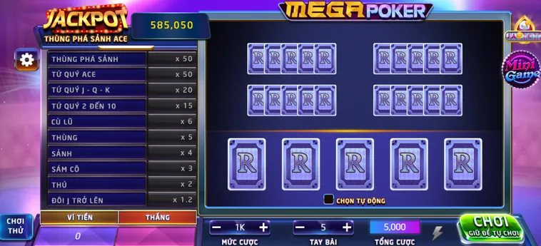 Mega Poker Tại RikVip Chinh Phục Đỉnh Cao Game Bài Đổi Thưởng Đẳng Cấp 2026