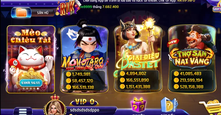 Nổ Hũ RikVip Nhận Thưởng Lớn Với Tỷ Lệ Hoàn Trả Cao Nhất 2026