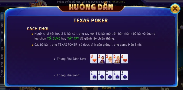 Làm Chủ Texas Poker Tại RikVip Với Giải Thưởng Lên Đến Hàng Tỷ Đồng