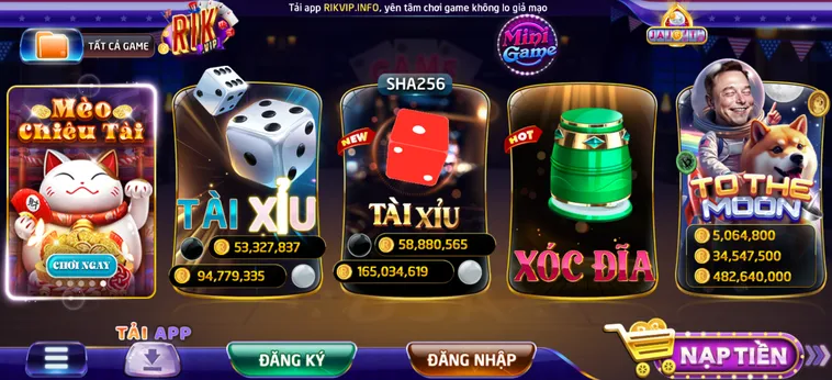 Cổng Game RikVip - Casino Tài Xỉu Đổi Thưởng Xanh Chín Đẳng Cấp Mỹ