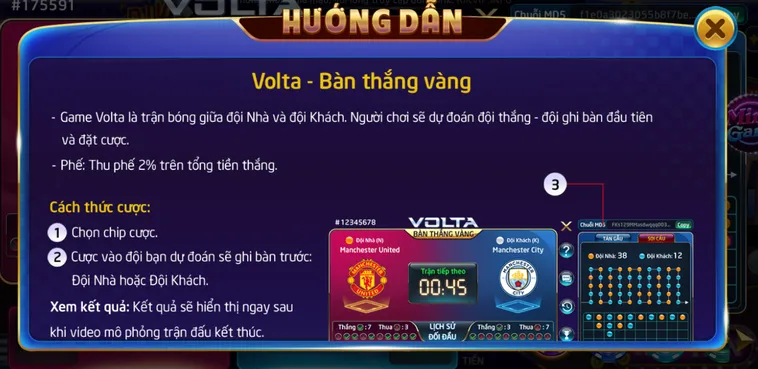 Chiến Thắng Cực Nhanh Với Minigame Volta Bàn Thắng Vàng Tại RikVip Nhận Quà